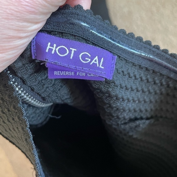 Hot Gal Black strapless A-Line mini dress size Medium - Picture 8 of 10